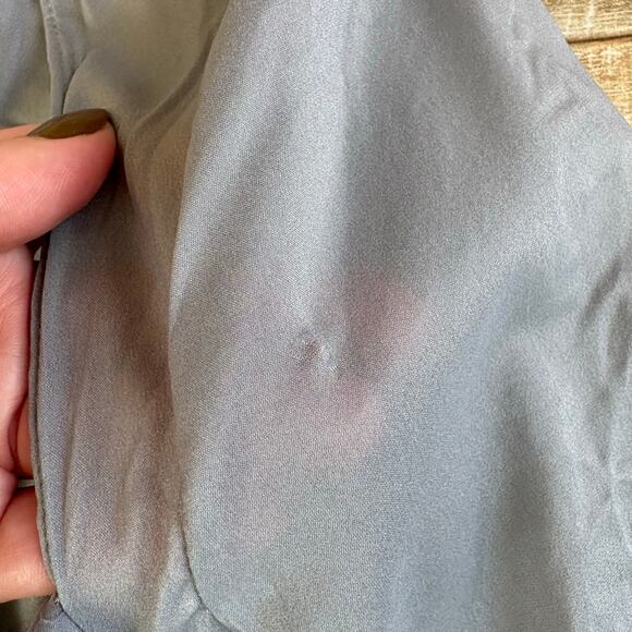 House of CB Camille Dove Grey Silk Mini Dress Size XS - Picture 8 of 8